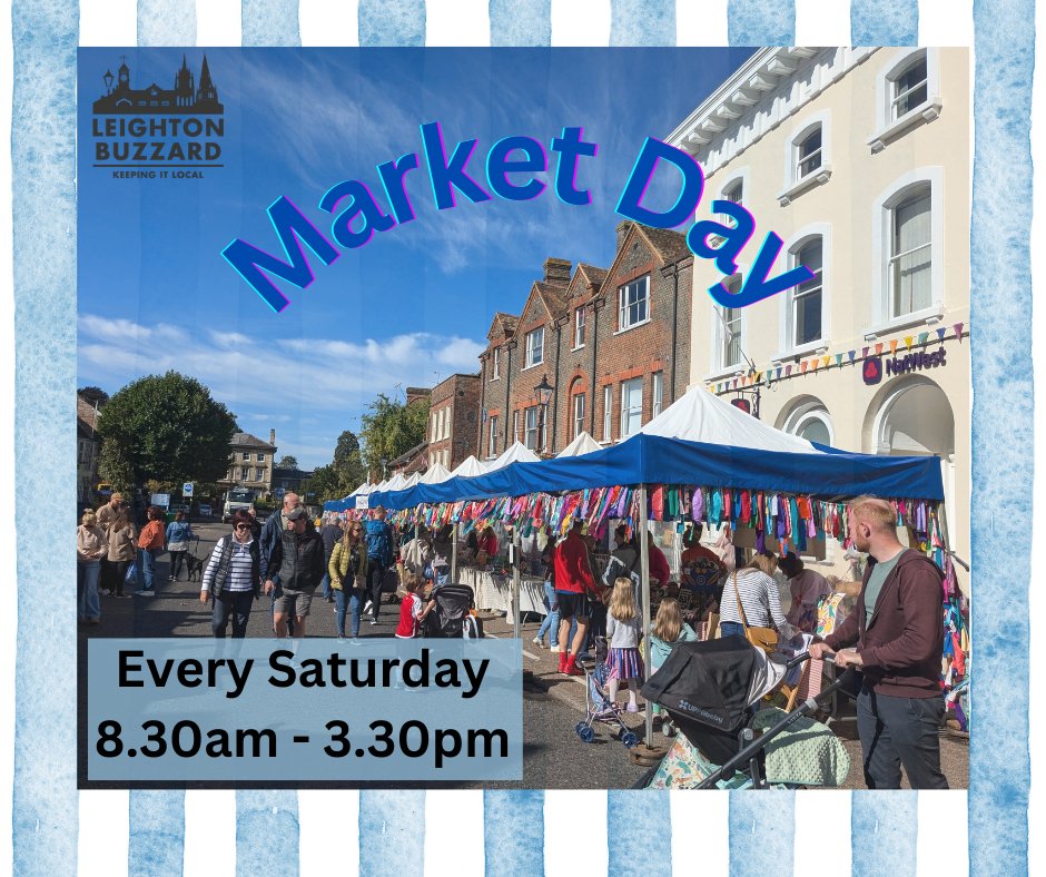 🌟 Support Local this Saturday at Market Day! 🌟
Join us TODAY for a fantastic day at the Leighton Buzzard Market! 🛍️✨
By shopping with our local traders, you’re not only finding unique, high-quality goods, but you’re also helping to support the heart of our community. ❤️