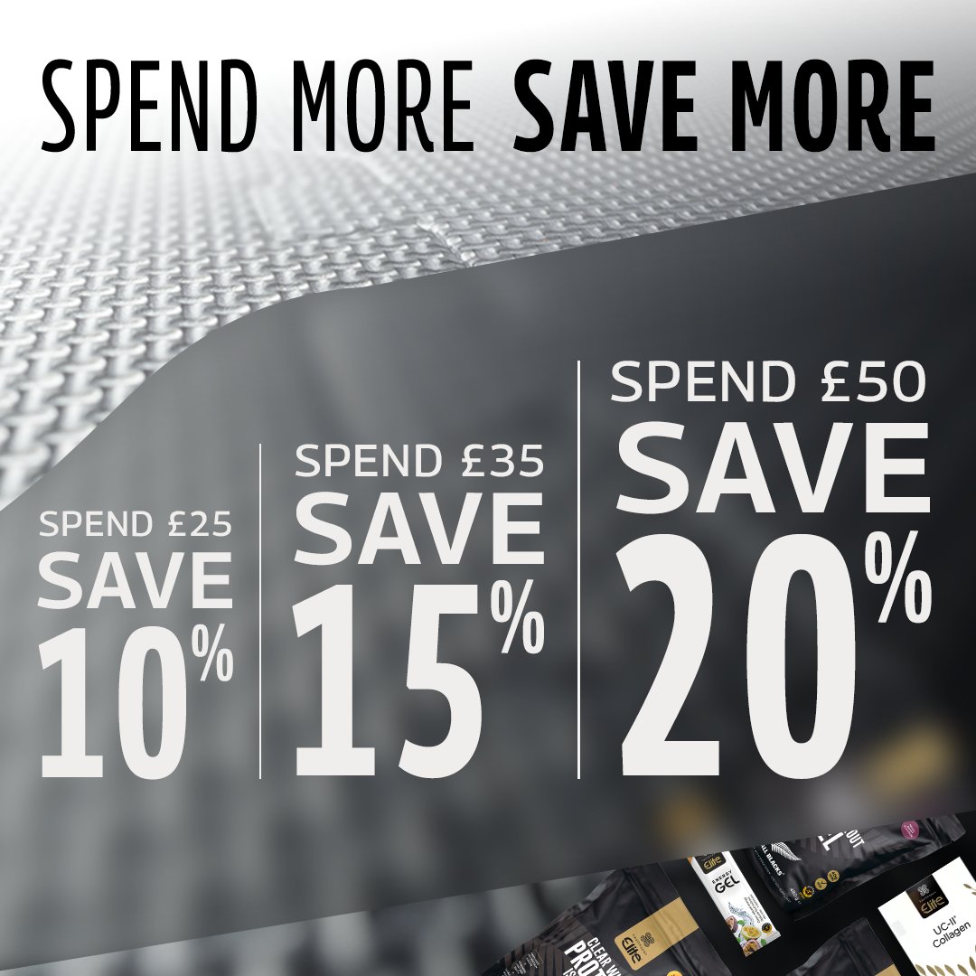 HSElite's tweet image. 🏆 Train Hard. Save Big!
Fuel your performance with Healthspan Elite and unlock exclusive savings! 
The more you invest in your training, the more you save. 🔥 Ready to level up? Shop now!
ow.ly/9cPJ50V3qfZ
#HealthspanElite #FuelYourPerformance #SpendMoreSaveMore