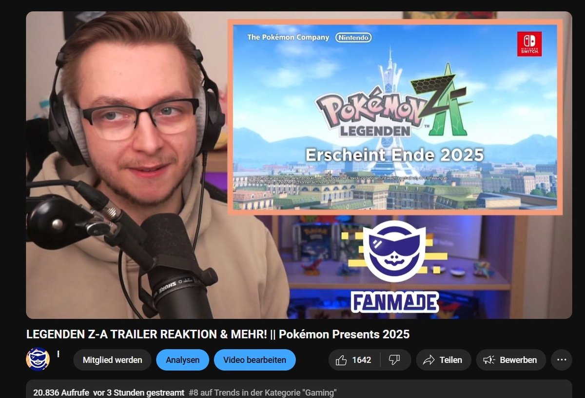 Danke, dass ihr die Reaction zum Z-A Trailer sogar in die Trends befördert habt! ❤️

Ich werde heute dafür den Stream ausfallen lassen, um mein Video dazu heute fertig zu bekommen. 
Wird ca. 24 Minuten lang sein. 

Opa Fanmade erzählt wieder vom Krieg 👴