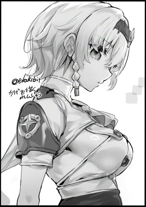 新しいアンビーの横乳、ありがてぇよな(影を描く練習) 