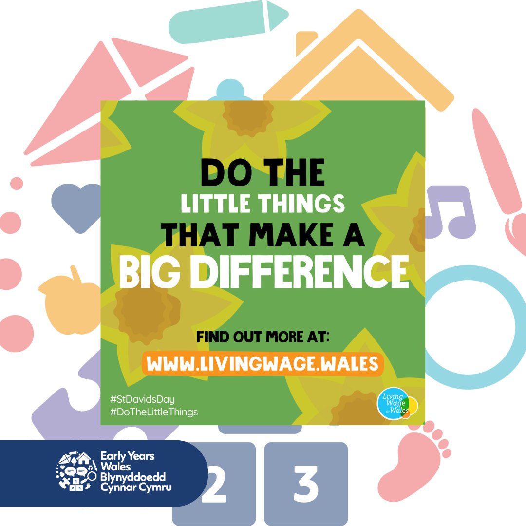 Early Years Wales (@earlywales) on Twitter photo This #StDavidsDay, we’re celebrating one of the ‘little things’ that makes a big difference - paying the real Living Wage!
@earlywales is proud to be one of 590+ accredited Living Wage Employers in Wales
#DoTheLittleThings #LivingWageWales <a href="/LivingWageWales/">Living Wage Wales</a> This #StDavidsDay, we’re celebrating one of the ‘little things’ that makes a big difference - paying the real Living Wage!
@earlywales is proud to be one of 590+ accredited Living Wage Employers in Wales
#DoTheLittleThings #LivingWageWales <a href="/LivingWageWales/">Living Wage Wales</a>
