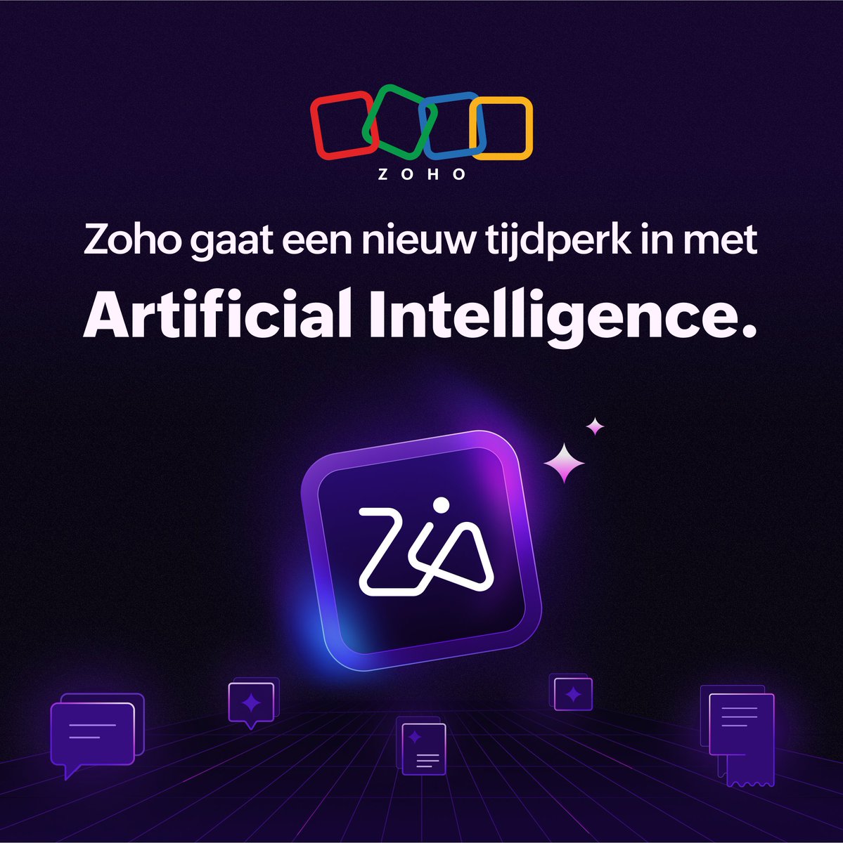 Maak binnenkort kennis met Zia Agents, Zoho's next-gen AI platform voor volledig autonome bedrijfsvoering! 🤖 

Zia Agents houdt uw bedrijf efficiënt in beweging.

Meld u aan voor de wachtlijst 👉    zurl.co/QSRIB 

#Zoho #ZohoZia #ZiaAgents