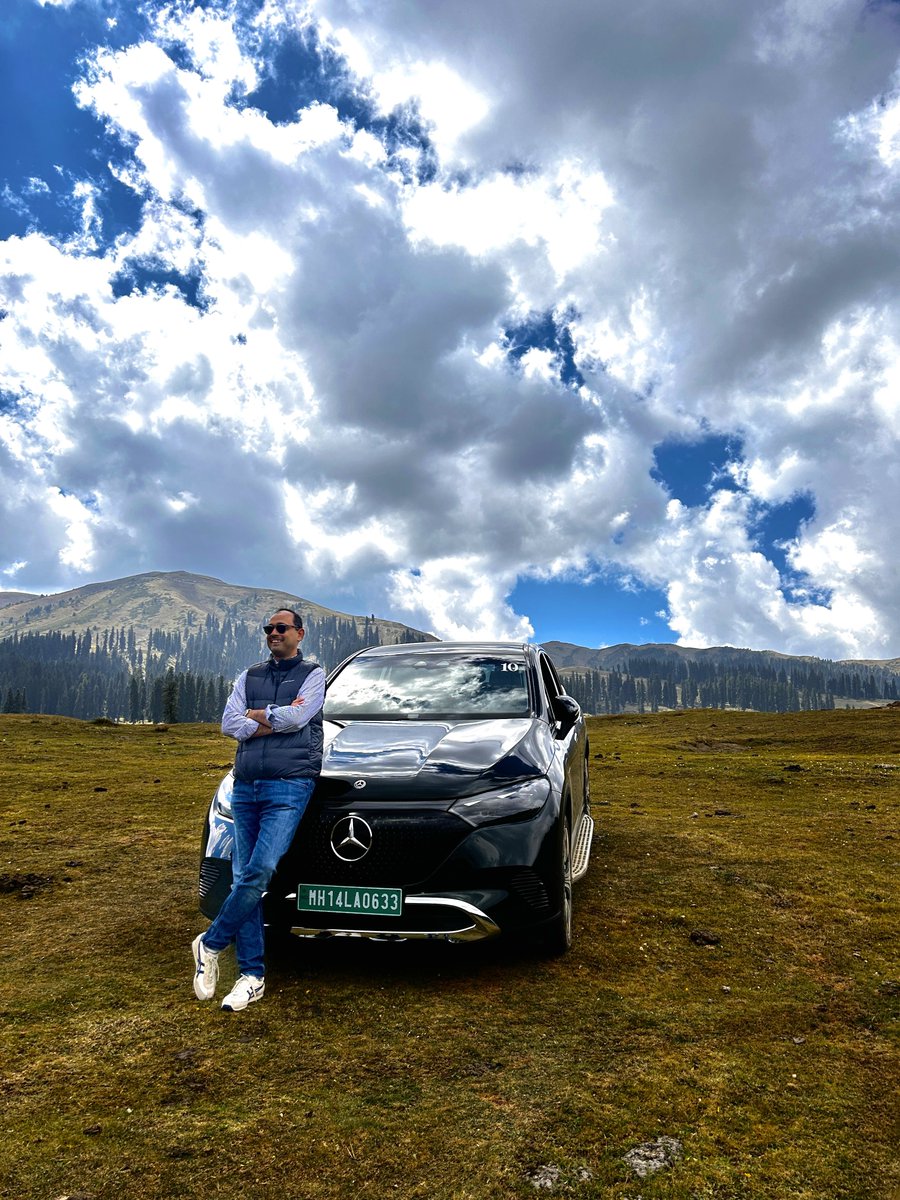 Congratulations to <a href="/santiyer/">Santosh Iyer</a> MD and CEO Mercedes Benz India. 
EQE’s journey from Gulmarg to SUV car of the year .