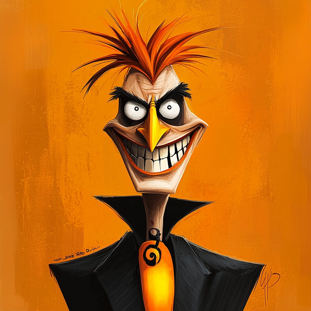 FOulhiou's tweet photo. #Promptshare

🖊[SUBJECT], abstract design, funny face, Cool costume, unique character, wacky drawing style, cartoon feel., in Noir aniline (#120D16), jaune impérial (#FFE436), blanc de zinc (F6FEFE) et Dark orange (FF8C00)--quality 2

Show us yours, don't forget to tag #cp023 https://t.co/ng4l0g1MDb