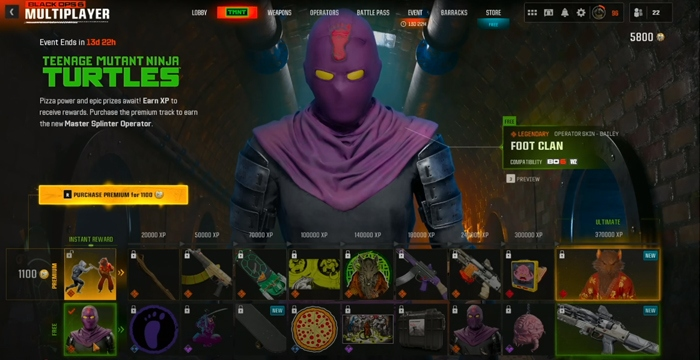 AlexDR1244322's tweet photo. TMNT in Black Ops 6?!  🤩 What kind of rewards can you expect?
New Operator Skins
Weapon Blueprints
Calling Cards &amp; More!
#BlackOps6
https://t.co/8RAsUohlvw https://t.co/CtGL42XuB1