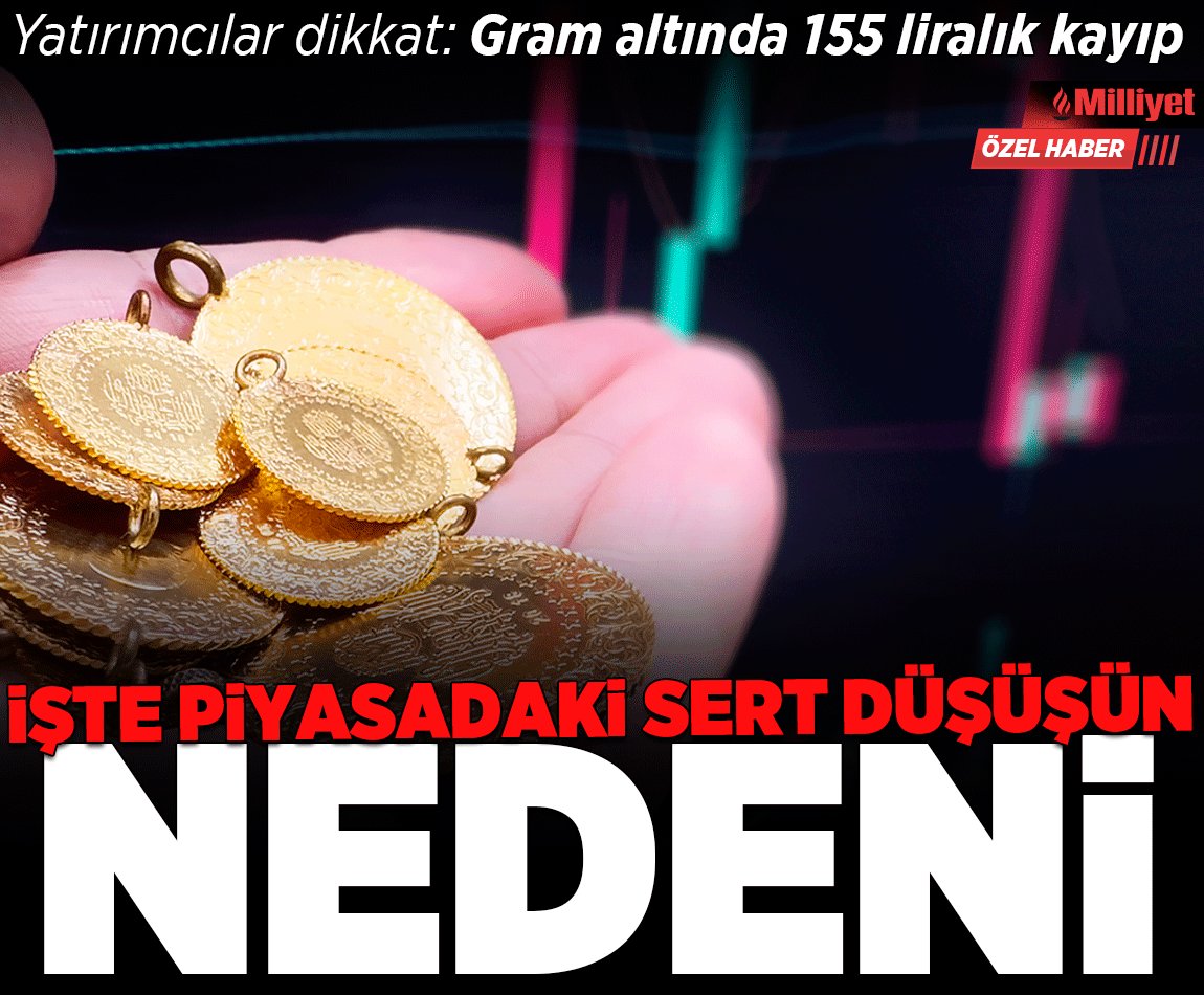 Yatırımcılar dikkat: Gram altında 155 liralık kayıp! İşte piyasadaki sert düşüşün nedeni #altın
milliyet.com.tr/ekonomi/yatiri…