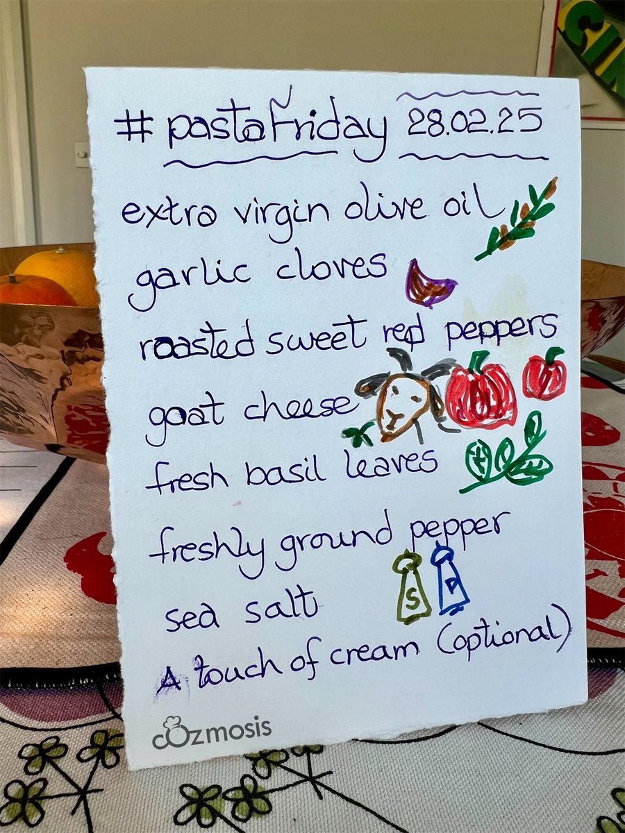 CVlattas's tweet photo. Casarecce with roasted sweet red peppers and goat cheese - 
@spigaro θέλει λίγο ζέσταμα, είναι από χθες και να το φας όλο το φαί σου λέει ο Χαριλάκος 
.
#Pasta #pastaFriday
#pastaFridaySociety
#cookforlove #cook_bots
#2LouBayFood #Dublin
#foodforfun #lovepasta https://t.co/HqCKMUCAhv