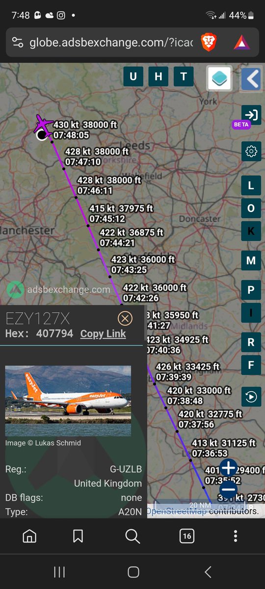 ANGRYNIC2's tweet photo. Saturday 8am UK.
Should be a beautiful day but the skybastards are up out early in force. Sky saturated. 
Forecast says it will cloud up by lunchtime. I wonder why that is? Maybe we should ask Easyjet why this jet is spraying a huge trail? @AskEasyJetUK_  #chemtrails #toxicskies https://t.co/yfkOeVmftZ