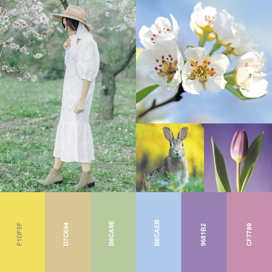 JimBarlows's tweet image. Soon, spring will have sprung. But we're keen. So here is our freshest palette of the season! 🌸💛

Soft pastels, fresh greens, and airy blues capture the essence of new beginnings. What’s your favourite shade this spring?

#NettlPalette #SpringPalette #FreshStart #DesignInspo