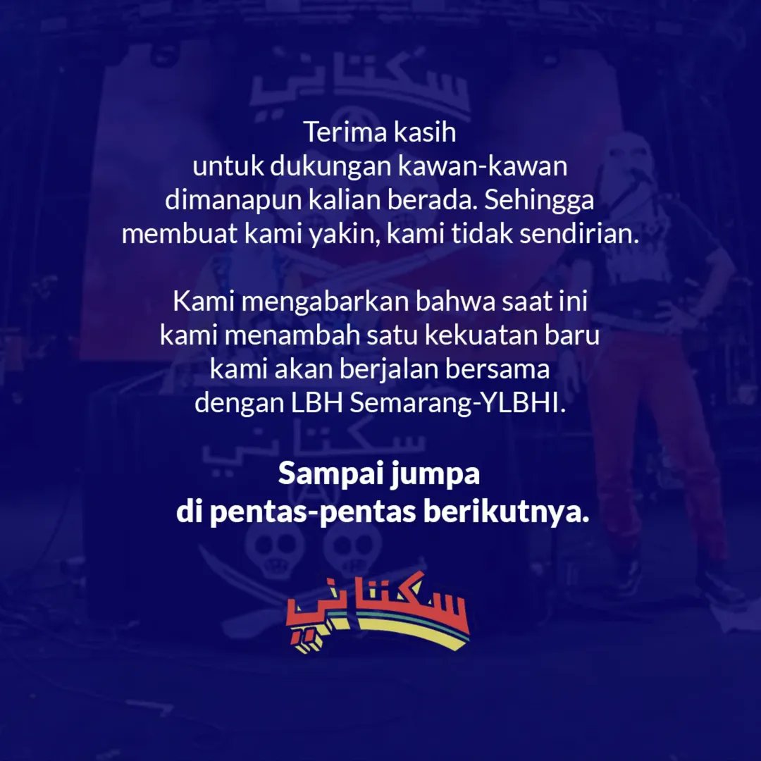 Sudah tidak sendiri, ada pendamping secara hukum.