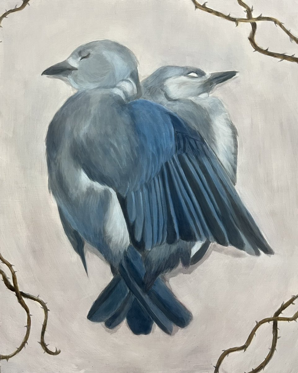 artekosmiko's tweet image. Untitled
Acrylic and oil on board
81 x 65 cm
2024-25
Painting based on the song: lover, you should’ve come over- Jeff Buckley