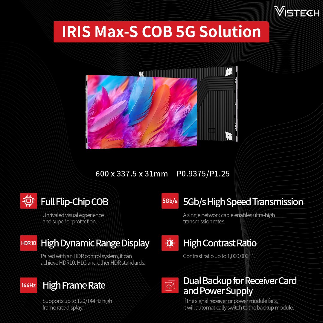 Vistech_Tech's tweet image. 🚀Elevate your visual experiences with Vistech’s cutting-edge COB technology—designed for brilliance, durability, and efficiency! Explore Our #COBDisplay Lineup🔍 vistechdisplay.com/COB