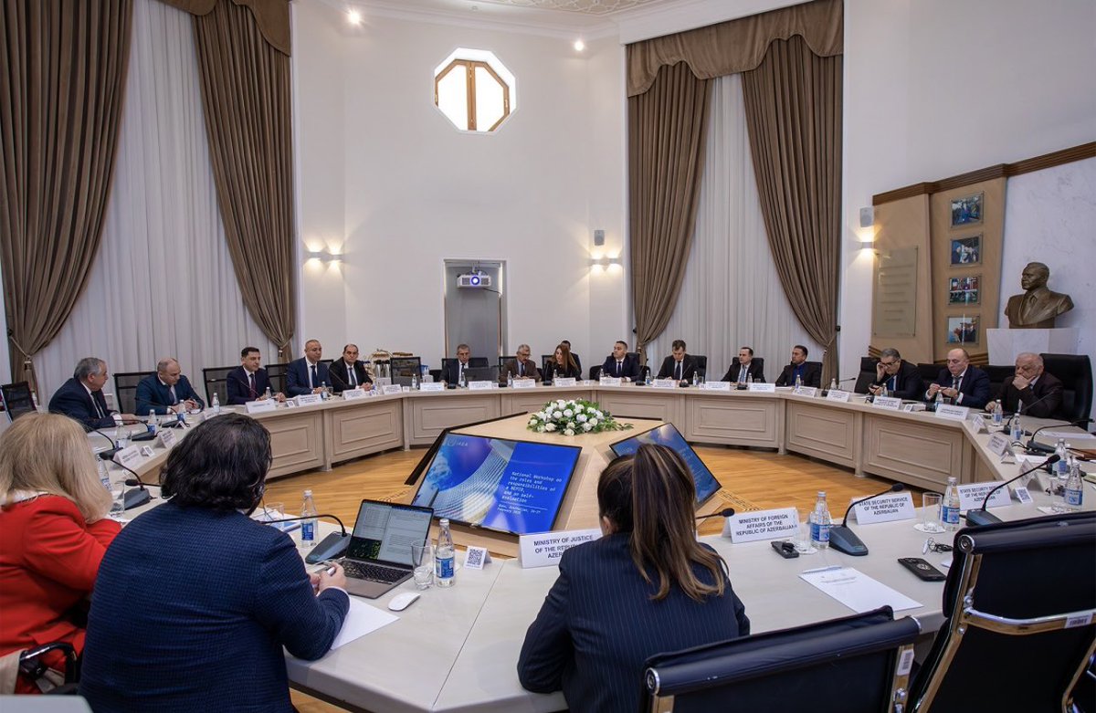 JavidaRM's tweet photo. Exciting four-day discussions at the @IAEA workshop hosted by MinEnergy Azerbaijan on #NEPIO roles &amp; #SMR development—an important step in 🇦🇿 Azerbaijan’s nuclear energy journey.
Enhancing cooperation on #NuclearEnergy, safety, and global best practices for a cleaner future. https://t.co/irwT83PAcD