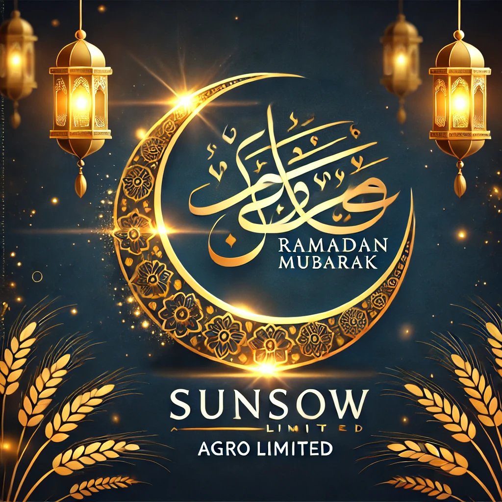 Ramadan Mubarak from SunSow Agro 
As we welcome this blessed month, we wish our Muslim community peace, joy, and spiritual growth. May your prayers be answered, your fasts be rewarding, and your hearts be filled with gratitude.

Wishing you a Ramadan full of blessings.