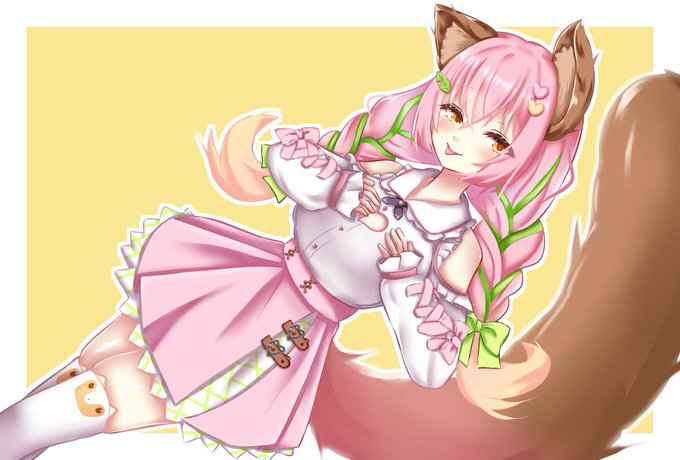 ピンク色の髪を塗るのが得意です 