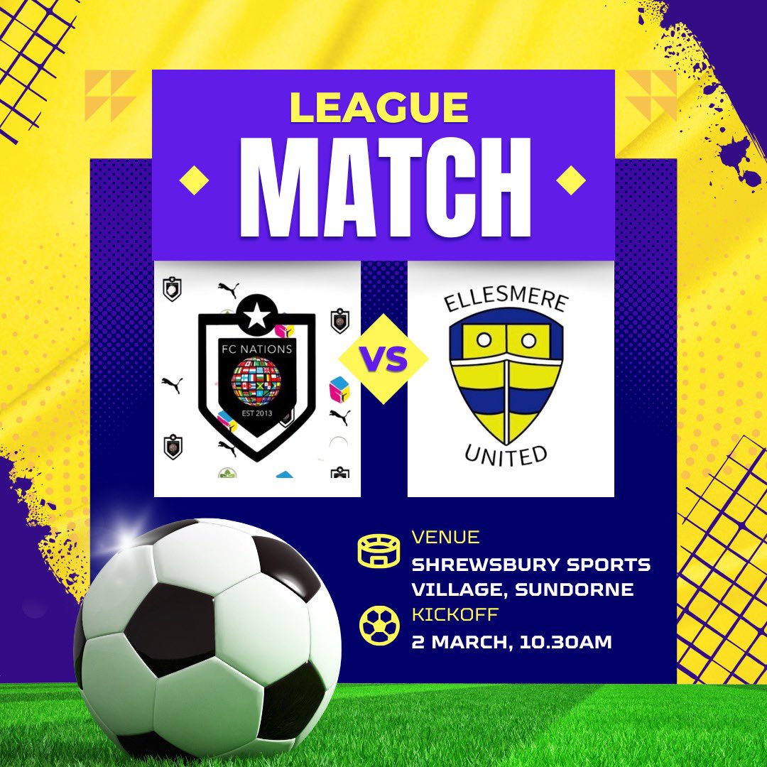 Away to top of the league this weekend…

A fantastic 5-2 win at home last time, the boys will be looking to repeat that 💪

Up the mere! 🟡🔵