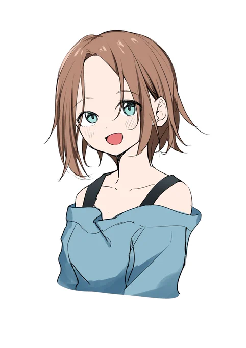 ラクガキ最近デコ出し娘が好き 