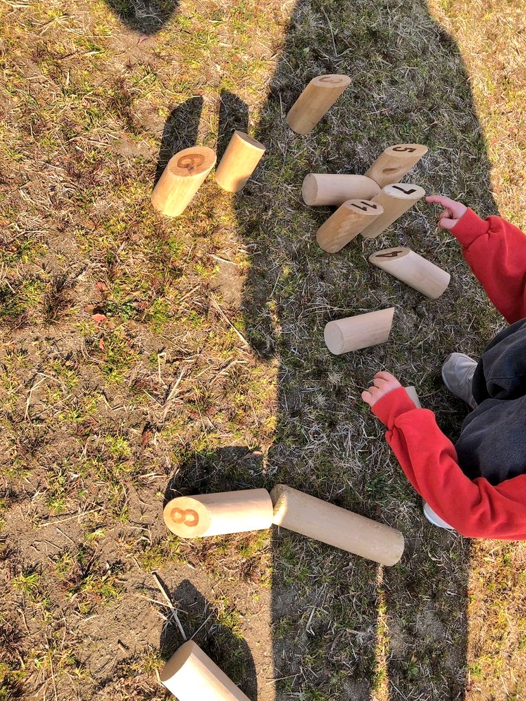 今日の｢ゆる〜くモルック｣
チームを何回か変えて行いました!!
あっという間に時間が過ぎる程白熱した戦い
もはや｢ゆる〜く｣とは🤔笑
３才の子は投げる距離を短くして参加♪
老若男女集まって盛り上がりました✨
 #ゆる〜くモルック
 #モルック
 #スポーツ
 #偕楽公園