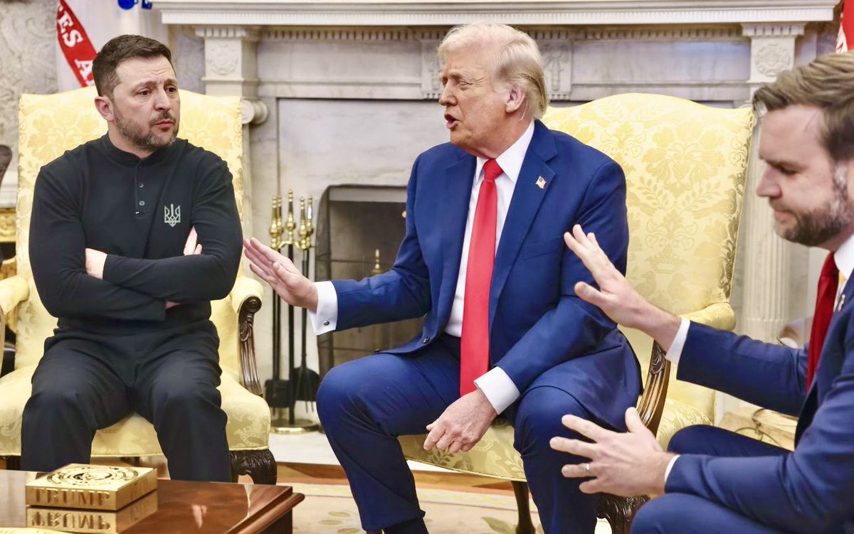 … e #Sovranismo sia !! 

Quindi capita che oggi, piuttosto che capire come dare un futuro insieme al mondo, ci sentiamo più #Zelensky … o chi più #Trump, praticamente ancora più divisi.

Ora l’#Europa ha l’occasione giusta per far capire che c’è … #ForzaeCoraggio

#WhiteHouse