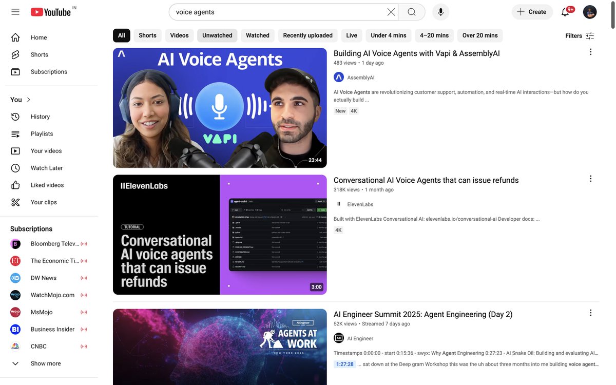 Sach_in8's tweet image. When will YT start giving search recommendations that are contextual to me + my search term, instead of just results relevant to the term?

- Videos I actually watch, not just trending ones
- Hidden gems I’d love, not just SEO bait
- Insights for my niche, not just broad topics