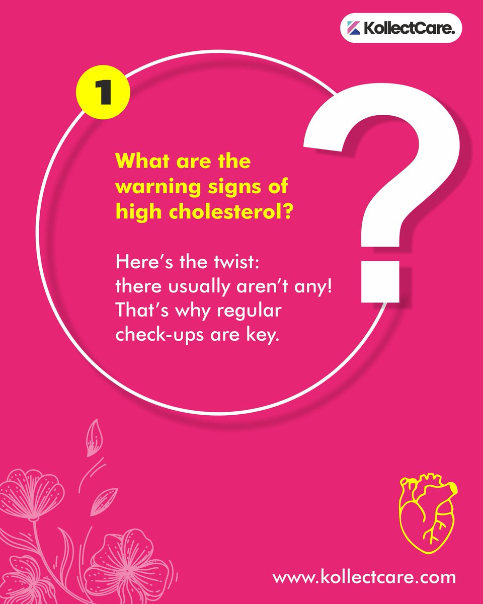 kollectcare's tweet image. Decoding the cholesterol puzzle, one question at a time! 🧠✨
#CholesterolTips #HeartHealthMatters #KollectcareAnswers #StayInformed