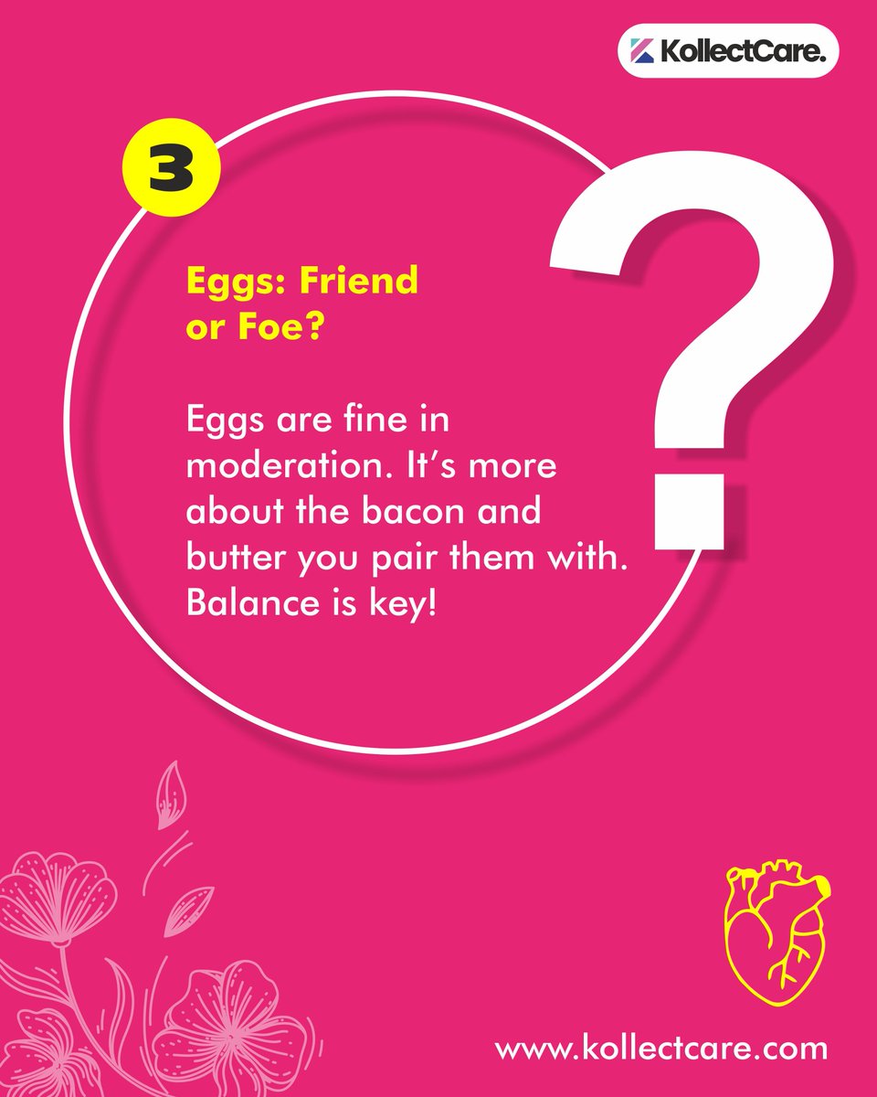kollectcare's tweet image. Decoding the cholesterol puzzle, one question at a time! 🧠✨
#CholesterolTips #HeartHealthMatters #KollectcareAnswers #StayInformed