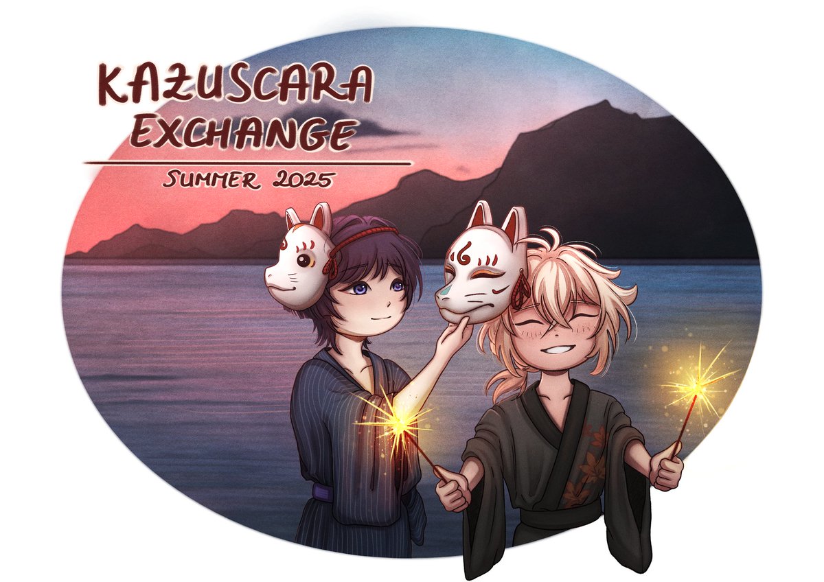 #KZSCRsummerexchange2025 is now open for signups!!

Join us once again in this fan event to celebrate our lovely community and create some wonderful 🍁☂️ content together!!

Signup link in the replies below⬇️

#kazuscara #scarakazu