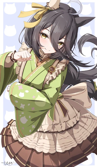 #ウマ娘 #マンハッタンカフェ もうすぐ誕生日だし、推しを再掲しておくかぁ! 