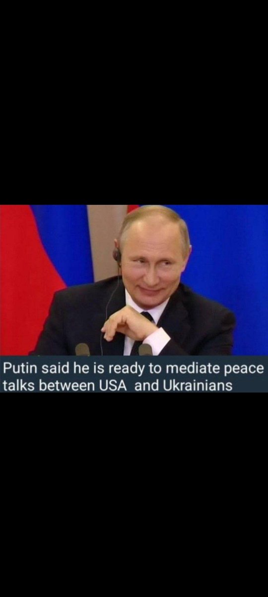 <a href="/rebew_lexa/">Lexa 🇩🇪</a> ☝️🤣🤣🤣⬇️⬇️⬇️

Putin stellt sich als Friedensvermittler zwischen den USA und der Ukraine zur Verfügung. ☝️🤣🤣