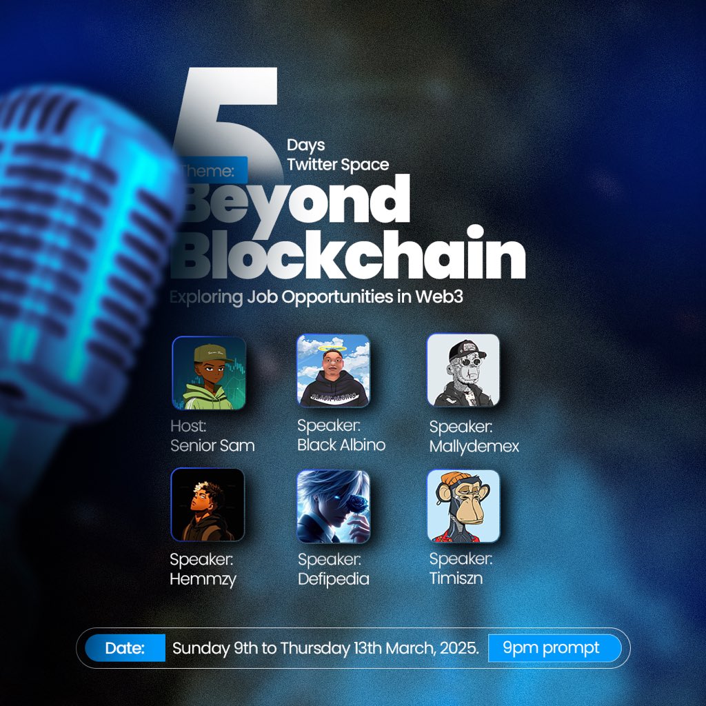 seniorsam_'s tweet photo. 🌙 Ramadan Mubarak ☪️

The anticipated Web3 class we all have been waiting for is finally here🚀

📅 Date: 9th – 13th March 2025
📍 Platform: Twitter (X) Space

This is your opportunity to gain valuable insights into Web3 jobs, featuring five expert speakers taking sessions each day💡

Web3 Class Eligibility & $30 Giveaway! 🎁
To attend the Web3 class and stand a chance to win $30, follow these steps:

1️⃣ Join the Telegram Channel:
• Join here https://t.co/tE1RbyNBv9 and stay engaged.

2️⃣ Follow the Host & Speakers:
• Follow all speakers on social media.
• Engage with their posts.

3️⃣ Spread the Word:
• Share the class announcement or make a post about the class on at least two of your social media platforms using #WEB3CLASS & #SNRSAM
• Tag the host.

4️⃣ $30 Giveaway:
• A random participant who completes all steps will receive $30!

5️⃣ Proof of Participation:
• Submit screenshots via Google Form https://t.co/LIraAaNk5L.
• Deadline: Saturday, March 8th at 9 PM.

📢 Bonus Tip: Active participation during the class will increase your chances of getting noticed for future Web3 opportunities 🚀

Don’t miss out on this golden opportunity to level up in the Web3 space. Stay tuned for more updates guys!