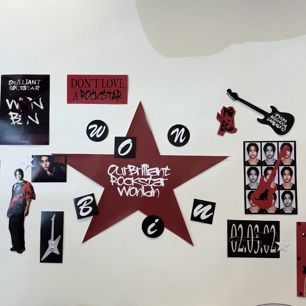 wonbeenamillion's tweet image. my cat is rockstar⭐️❤️‍🩹 #OurBrilliantRockstarWonbin