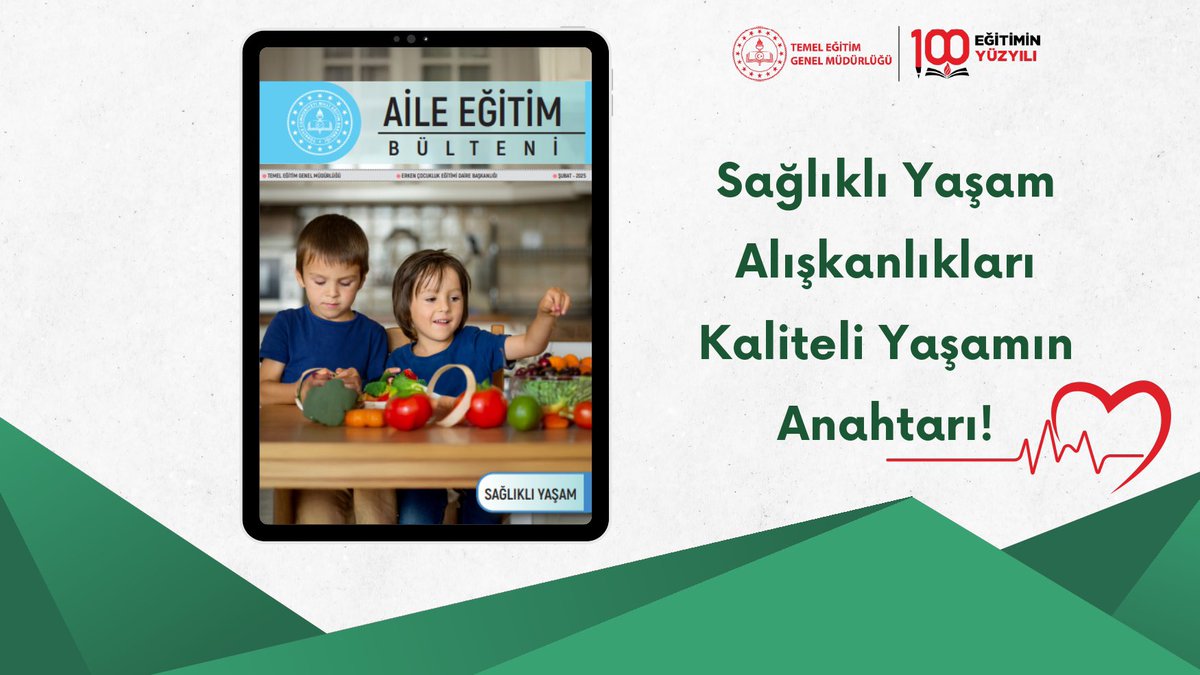 Aile Eğitim Bülteni, Son Sayısında “Sağlıklı Yaşam” Dedi

Okul öncesi eğitim kademesindeki çocukların ailelerine yönelik eğitim ve katılım süreçlerinin desteklenmesi amacıyla yayımlanan “Aile Eğitim Bülteni”, “Sağlıklı Yaşam” temasının işlendiği yeni sayısıyla okurlarını
