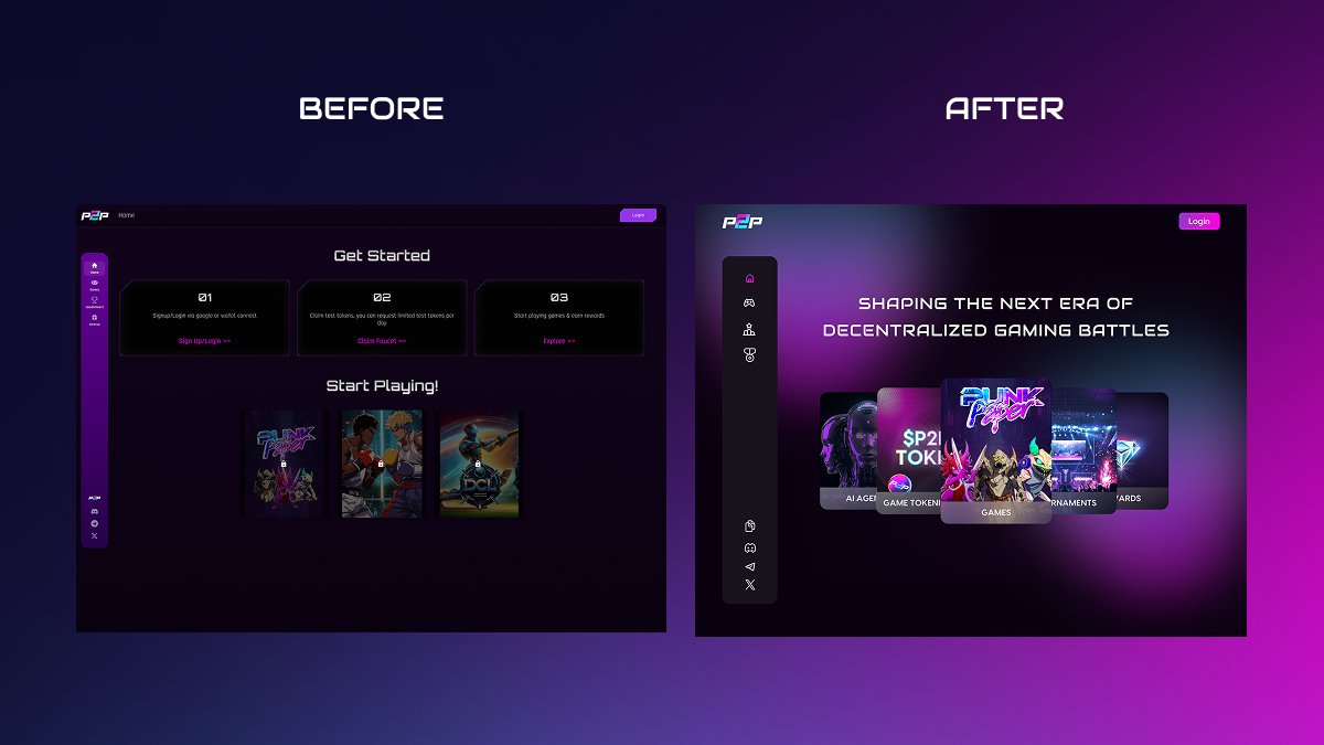 AnshitaDeshmukh's tweet image. Here's a Revamped Home Screen of Peer2Play Web App with a focus on simplicity and ease of use.🎮⚡️
we'd love to hear your thoughts, share your feedbacks in the comments💬
#WebappDesign #UserExperience