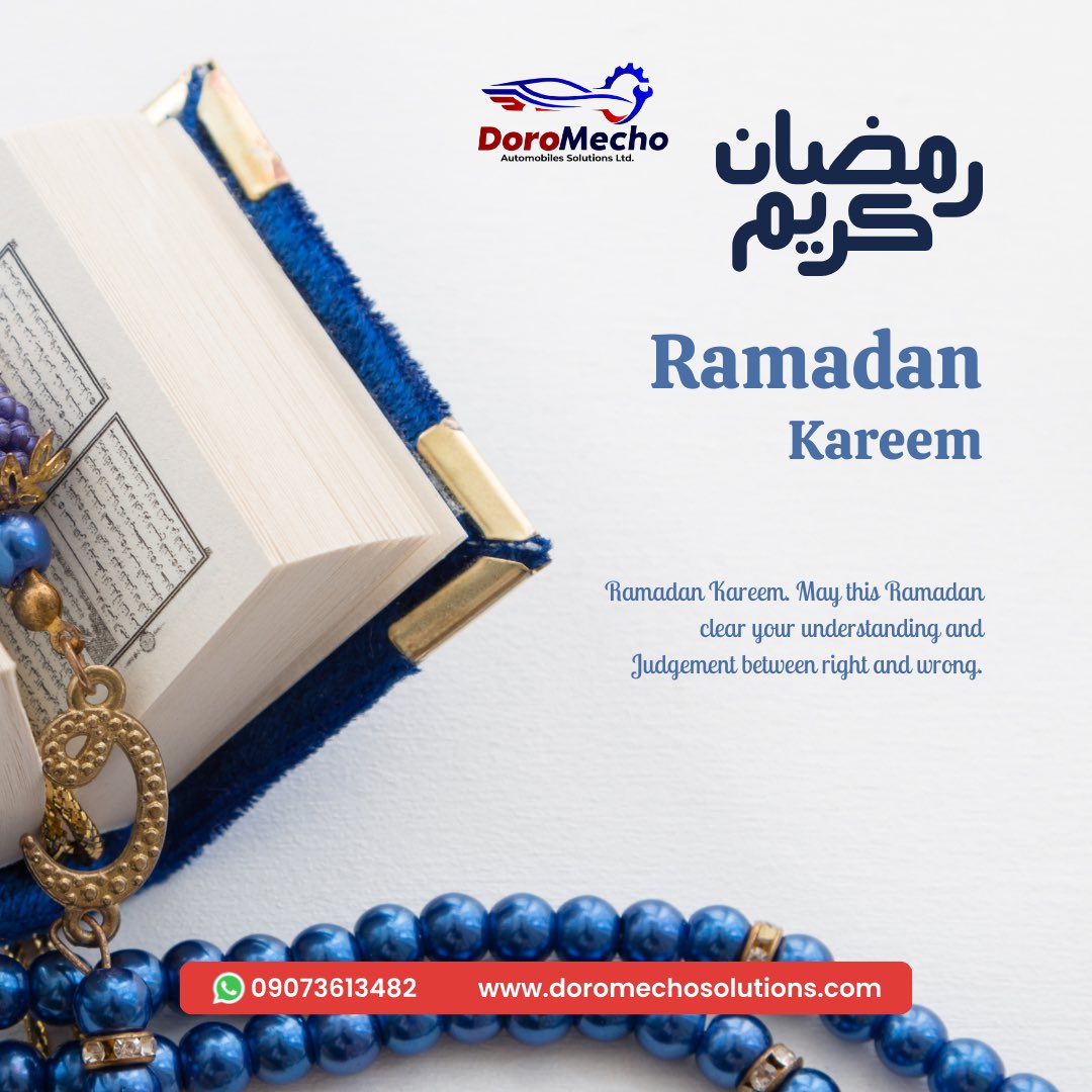 Ramadan Kareem🤲🙏

From all of us <a href="/DMautosolutions/">Doromecho Automobile Solutions Ltd.</a>