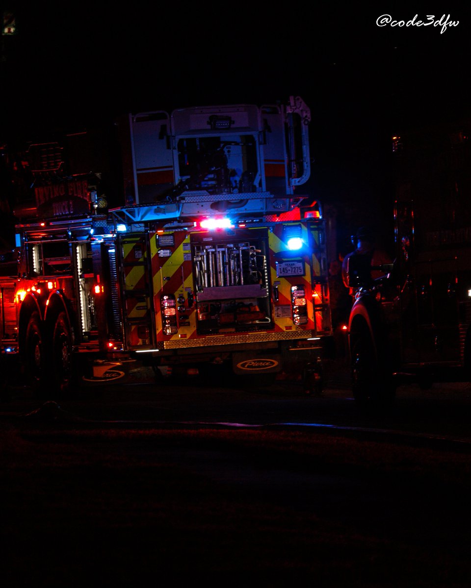 Irving Fire Department and Irving Police Department responded to a structure fire at 01:07 on Briarcliff Drive