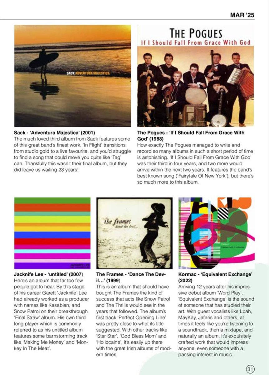 🎤 Dan Hegarty 🎧 (@talldanhegarty) on Twitter photo With <a href="/Meljoann/">Meljoann</a>’s third album ‘Status’ about to land, here’s a piece from the March edition of <a href="/theGOOdublin/">TheGOO</a> ft album no. 3 by <a href="/poguesofficial/">The Pogues</a>, <a href="/gemma_hayes/">Gemma Hayes</a>, <a href="/jacknifelee/">Jacknife lee</a>, <a href="/fightlikeapes/">Fight Like Apes</a>, <a href="/Sacktheband/">SACKtheBand</a>, <a href="/djkormac/">Kormac</a>, & others With <a href="/Meljoann/">Meljoann</a>’s third album ‘Status’ about to land, here’s a piece from the March edition of <a href="/theGOOdublin/">TheGOO</a> ft album no. 3 by <a href="/poguesofficial/">The Pogues</a>, <a href="/gemma_hayes/">Gemma Hayes</a>, <a href="/jacknifelee/">Jacknife lee</a>, <a href="/fightlikeapes/">Fight Like Apes</a>, <a href="/Sacktheband/">SACKtheBand</a>, <a href="/djkormac/">Kormac</a>, & others