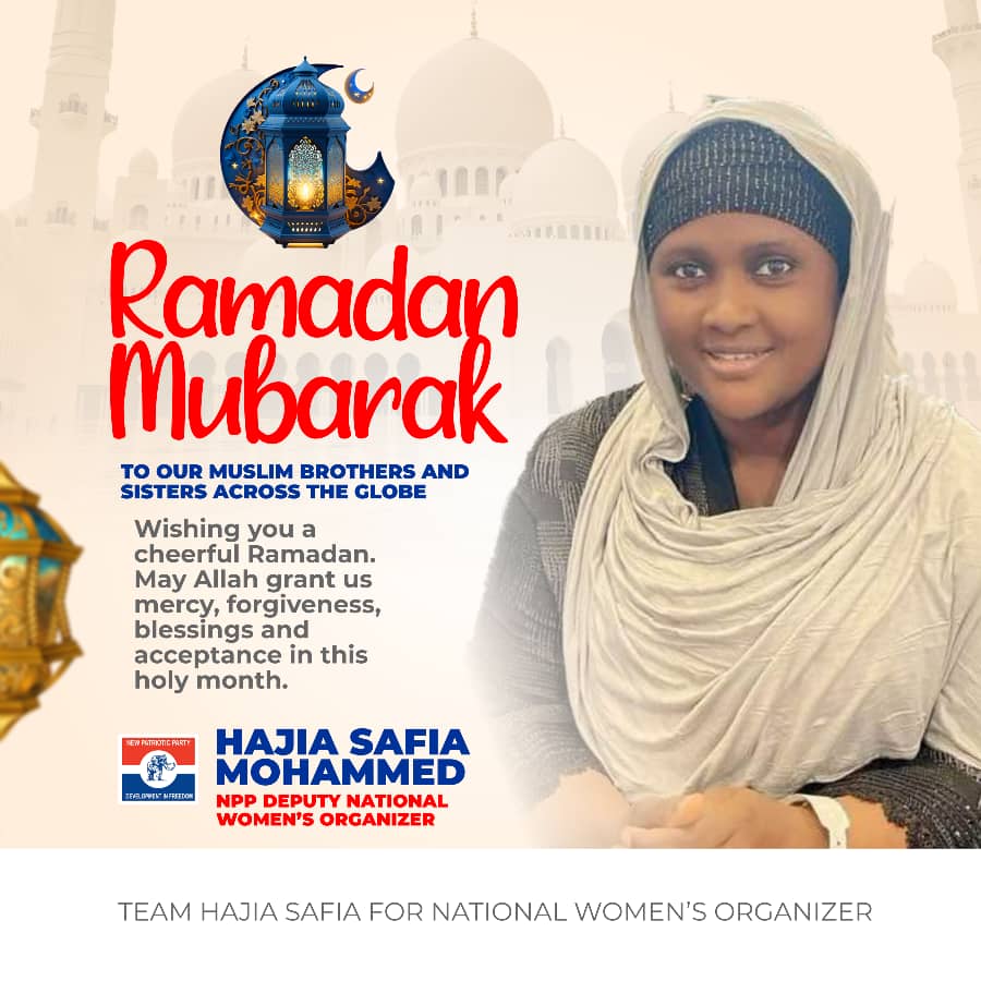 oparsco's tweet photo. Hajia Safia Mohammed is wishes all Muslims a happy Ramadan 

May your prayers and fasting bring you prosperity and faith this Ramadan.

#HolyMonth2025
#RamadanKareem https://t.co/S73U3CnJQH