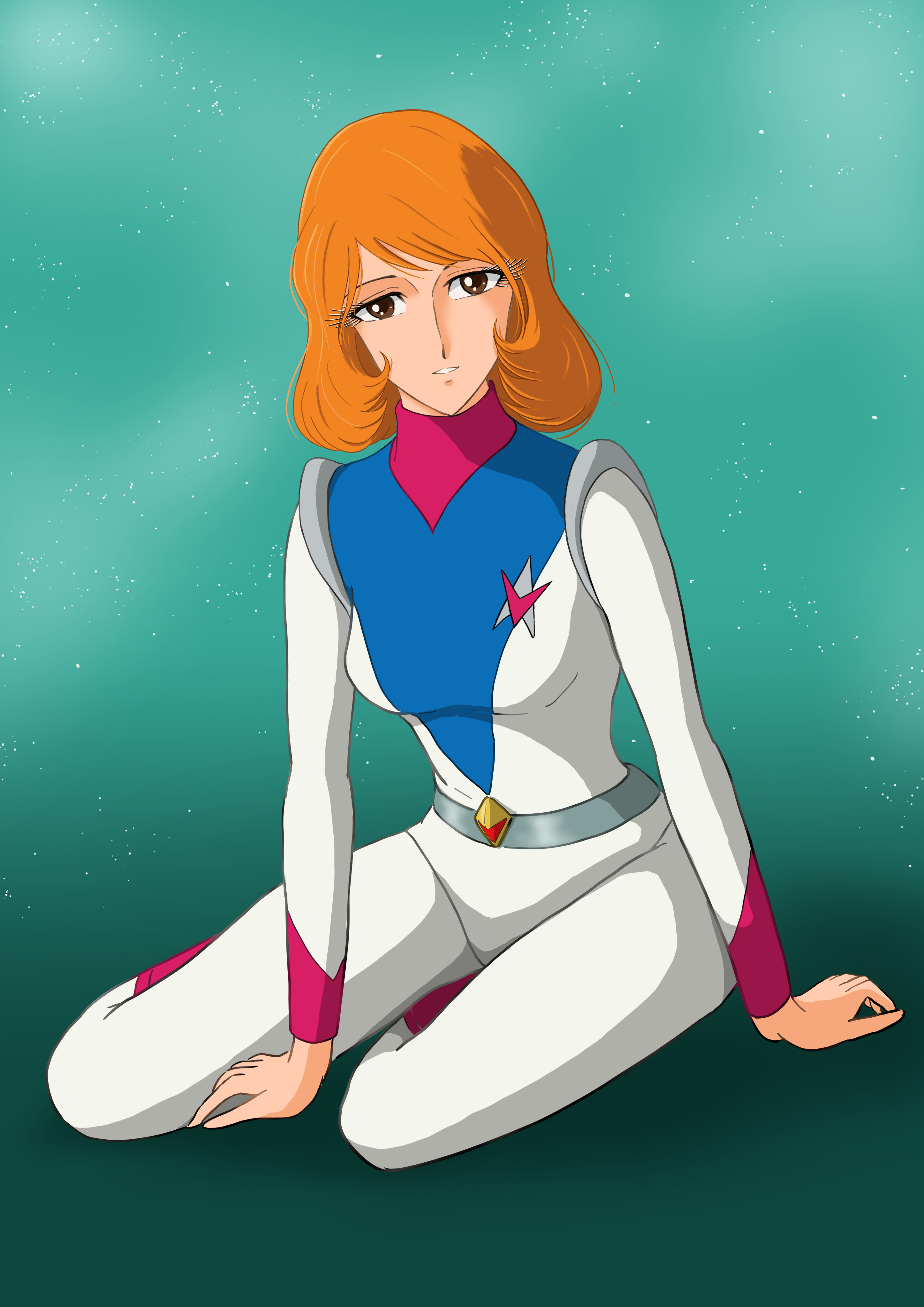 惑星ロボ ダンガードA セル画,動画付き/動画5枚 ヒロイン 霧野リサ