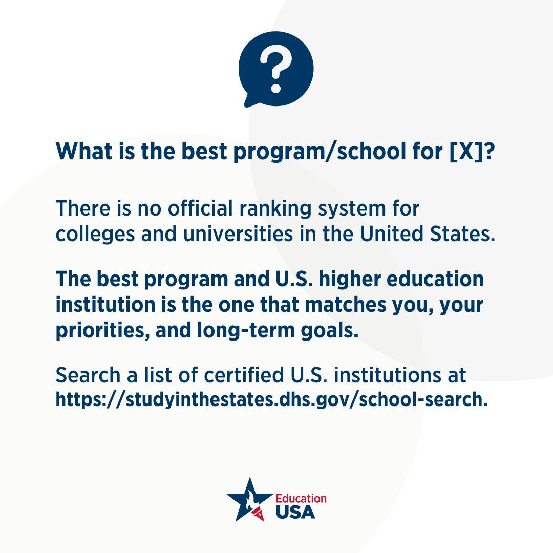 USEmbassyBW's tweet image. 👨‍🏫 Want to study in the United States? Start your journey with the U.S. Embassy’s official EducationUSA resources!  #StudyWIthUS 

▶ educationusa.state.gov/centers/educat…