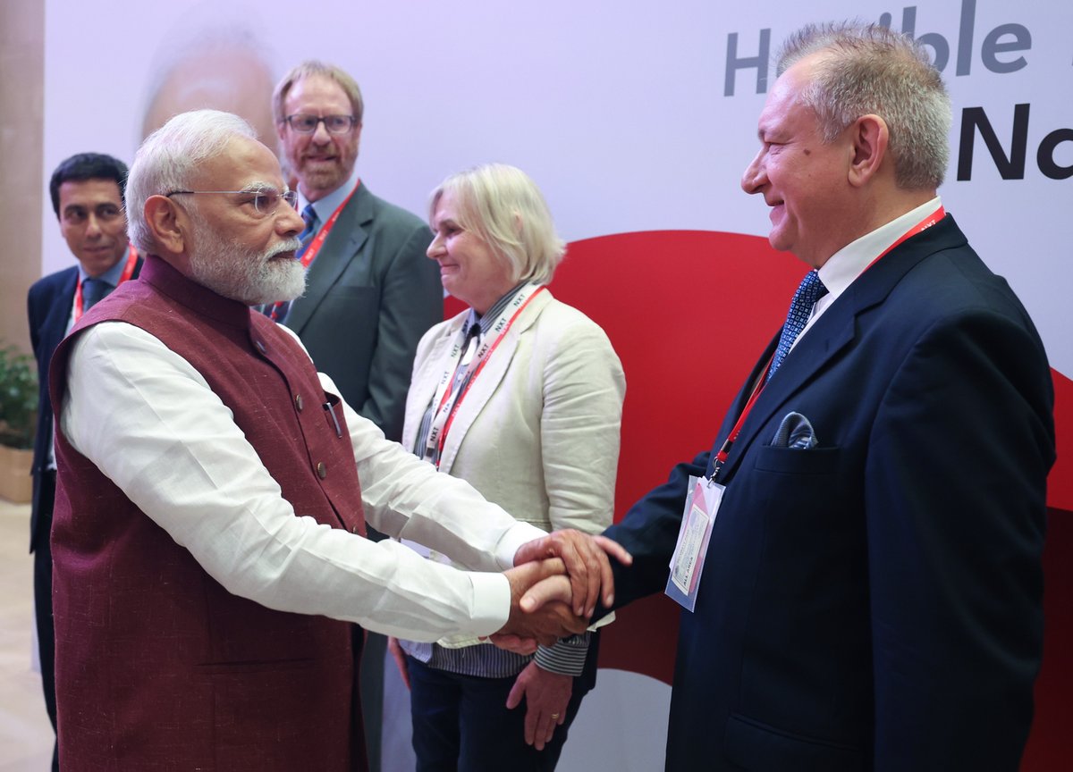 narendramodi's tweet image. It was a pleasure meeting Prof. Vesselin Popovski. He has done appreciable work in deepening the understanding of international relations and geo-politics in a rapidly changing world.