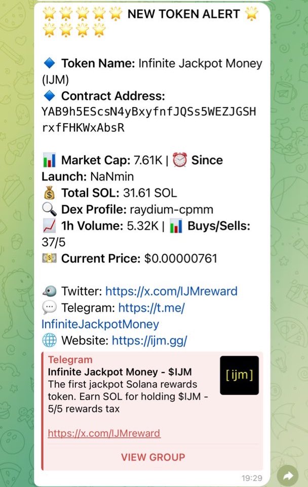 sutralabs's tweet image. In just 24 hours, Kujira Bot has managed to call out some amazing plays 🚀

$BTM(@BTMmoney) at 5k(600X)
#ROULETTE(@SOLRouletteX) at 3k(775X)
$IJM(@IJMreward) at 8k(37X)
$IBF(@IBFonsol) at 13k(27X)

We’ve some exciting news for you 🧵(1/2)