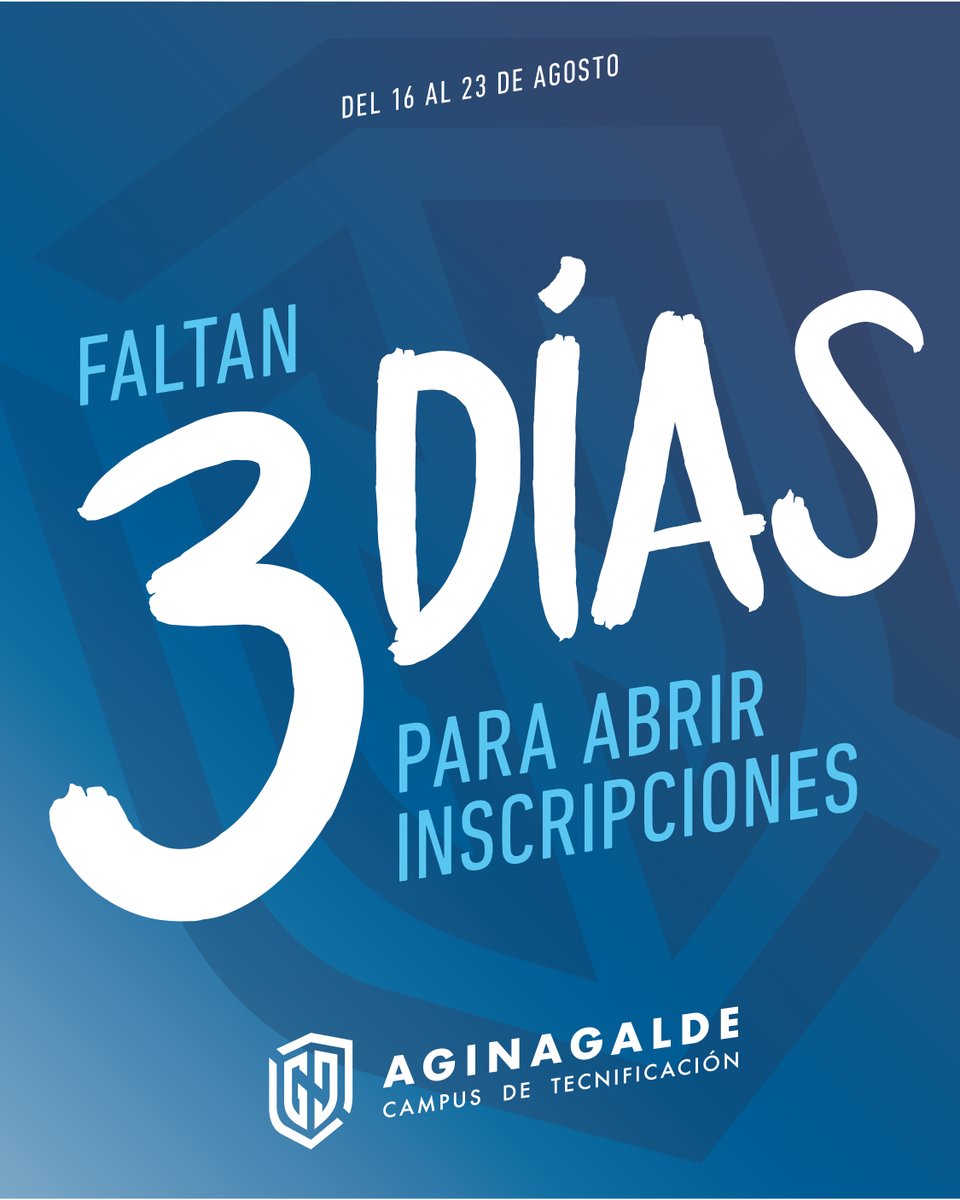🚨 ¡Arranca la cuenta atrás! ¡Faltan 3️⃣ días para abrir las inscripciones!

➡️ 3 de marzo: acceso prioritario por email para antiguos alumnos.

➡️ 4 de marzo: inscripciones abiertas para nuevos alumnos.

🔥 ¡Tenemos muchas ganas de disfrutar de unos días inolvidables juntos! 💙