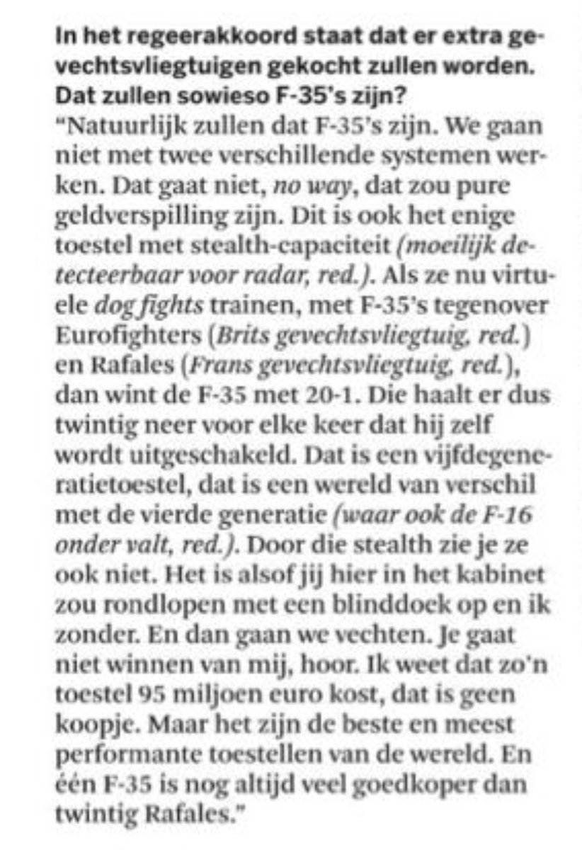 FranckenTheo's tweet photo. Waarom zouden we nog F35’s kopen? 

Puntjes op de i @destandaard https://t.co/Zj1aKCMwHP