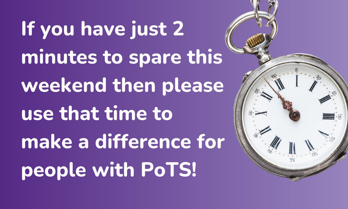 Ehlers-Danlos Support UK (@ehlersdanlosuk) on Twitter photo Please support the @UKPOTs campaign to raise awareness and improve services for people living with #PoTS.
💜Sign the GOV.UK petition (⏱️ it takes 30 seconds!)
➡️ petition.parliament.uk/petitions/7068…
They need 100,000 signatures to push for a parliamentary debate! Please support the @UKPOTs campaign to raise awareness and improve services for people living with #PoTS.
💜Sign the GOV.UK petition (⏱️ it takes 30 seconds!)
➡️ petition.parliament.uk/petitions/7068…
They need 100,000 signatures to push for a parliamentary debate!