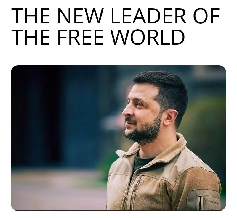 He refused to bend the knee to Putin's Puppet and Couchfucker McGee. 🇺🇦💪