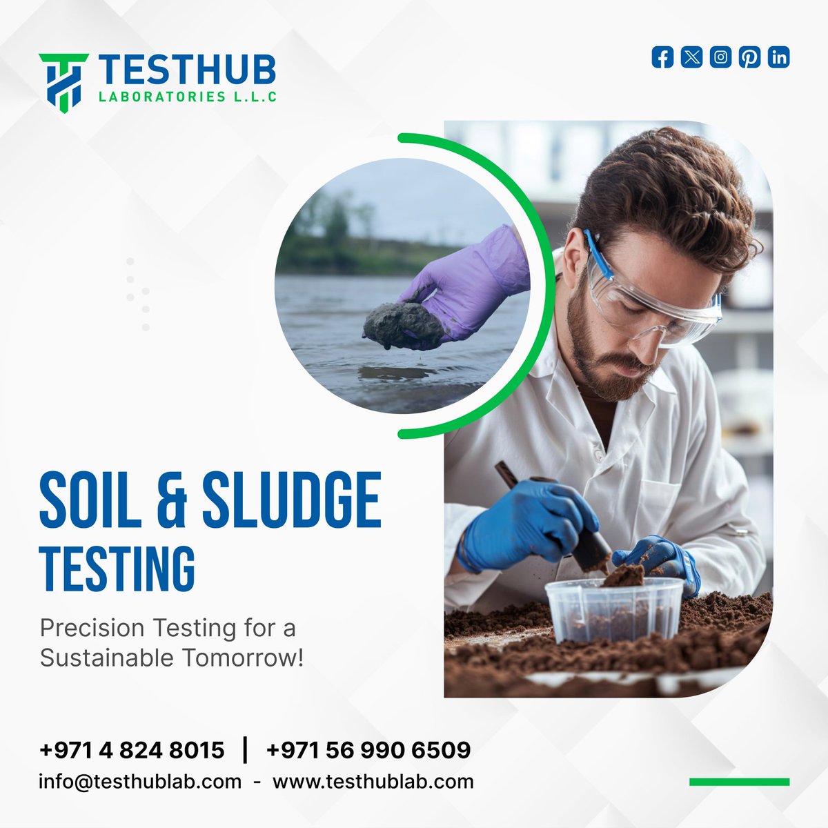 TesthubLab's tweet photo. 🧪 SOIL &amp; SLUDGE TESTING

Precision Testing for a Sustainable Tomorrow!

📱: +971 4 824 8015, +971 56 990 6509

#SoilTesting #SludgeTesting #EnvironmentalSafety #SustainableFuture #PrecisionTesting #EcoFriendlySolutions #LandAnalysis https://t.co/SzP8gMXLA1