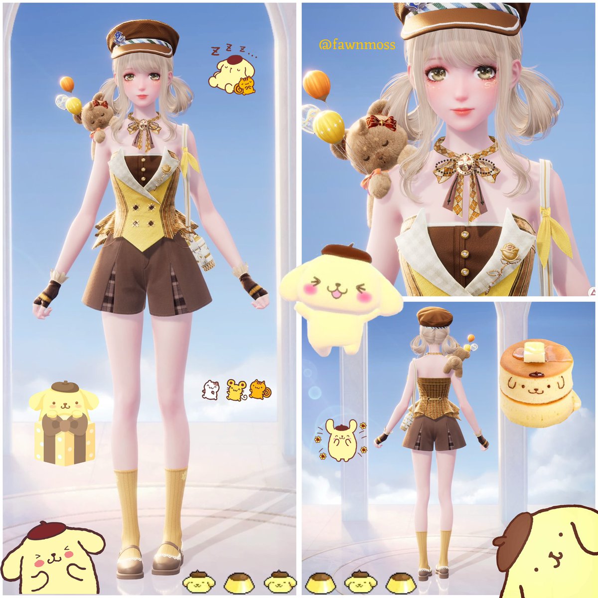 fawnmosss's tweet image. my pompompurin inspired fit!! 

   ૮_‘_ა                                           
૮   • ﻌ • ა
  (  ა  ૮ )

#InfinityNikki #InfinityNikkitwt #无限暖暖 #無限暖暖 #인피니티니키 #インフィニティニキ