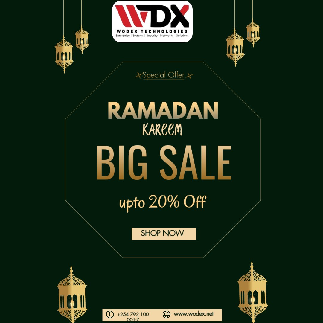 WodexTech's tweet image. Ramadan Kareem! 🌙 Wishing you a month of peace, blessings, and prosperity. Upgrade your tech with Wodex—quality electronics for a smarter life. Stay connected, stay powered!&quot;

#RamadanKareem #WodexElectronics #SmartTech #QualityGadgets #TechKenya