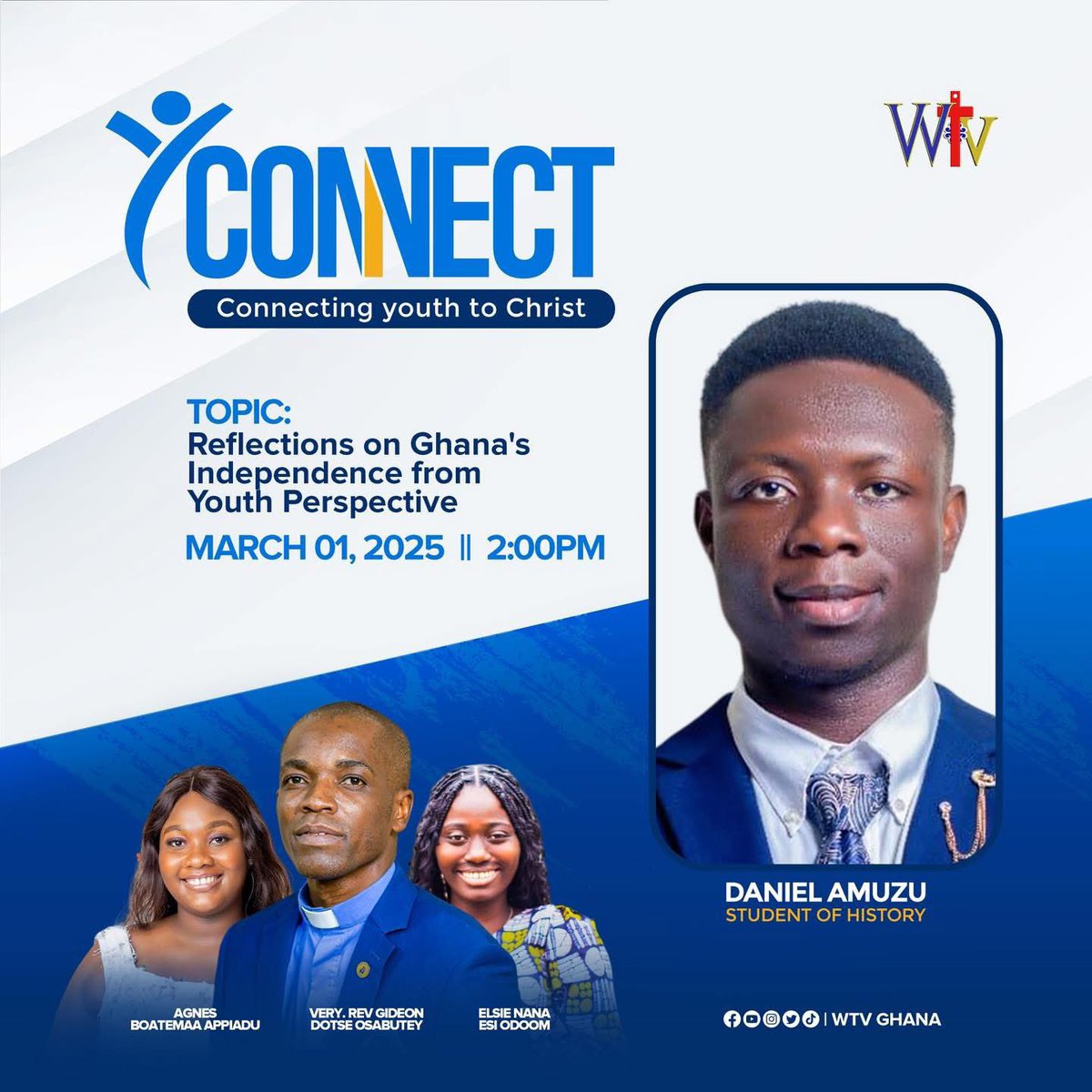 MethodistChGh's tweet photo. Join us live on WTV today, March 01, 2025 for #YConnect at 02:00pm

#YConnect | #WTVGhana | #TheMethodistChurchGhana https://t.co/IETixrJH9x