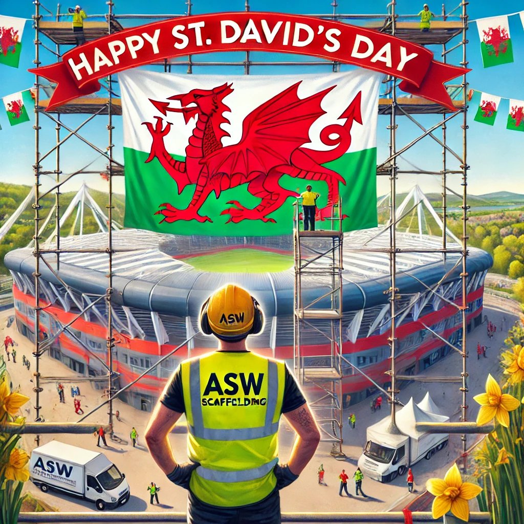 ASWSCAFFOLDING (@aswscaffolding) on Twitter photo Happy St David's Day from the #welshscaffs
For all your scaffolding needs or tenders send through to tenders@absolute-scaffolding-wales.co.uk or contact Carl on 01639 711166 or mobile 07976250920. Happy St David's Day from the #welshscaffs
For all your scaffolding needs or tenders send through to tenders@absolute-scaffolding-wales.co.uk or contact Carl on 01639 711166 or mobile 07976250920.